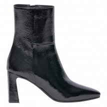 Bocage - Botas de tacón de piel lisa acharolada - Talla 37 - Negro