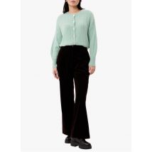 Frnch - Rechte broek van velours - L Maat - Paars