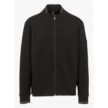 Hackett - Rechte sweater met opstaande kraag katoenblend - S Maat - Zwart