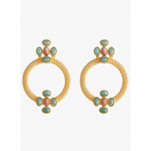 Lavani Jewels - Boucles d'oreilles en pierre naturelle - Taille Unique - Rose