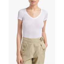 Vanessa Bruno - Katoenen t-shirt met v-hals - M Maat - Wit