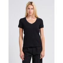 One Step - Top met v-hals katoenblend - XS Maat - Zwart