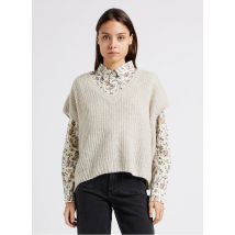 Karl Marc John - Trui met ronde v-hals - S/M Maat - Beige