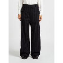 Suncoo - Wijde gestreepte broek met hoge taille - 1 Maat - Zwart