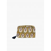 Jamini - Pochette de voyage en coton à imprimé - Taille Unique - Doré