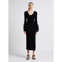 Twinset - Robe longue col rond - Taille M - Noir