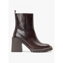 Jonak - Bottines à talons en cuir - Taille 38 - Marron