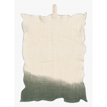 Bed And Philosophy - Serviette de bain motif dip-dye en coton - Taille 30x45 cm - Kaki