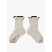 Collegien - Sokken met ribbeltextuur katoenblend - 28/31 Maat - Beige