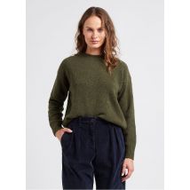 Masscob - Rechte trui met ronde hals wolblend - M Maat - Groen
