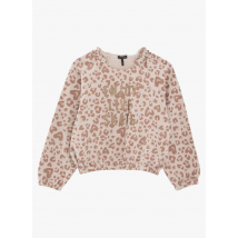 Ikks Junior - Sweater met ronde hals en print katoenblend - 6A Maat - Wit