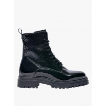 Bocage - Botines de charol con cordones - Talla 39 - Negro