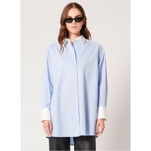 Zapa - Chemise droit col classique en coton - Taille 42 - Bleu