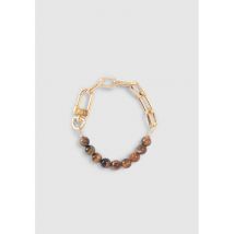 Ikks - Rvs armband - Een Maat - Goudkleurige