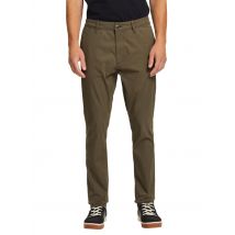 Esprit - Pantalón slim de algodón elástico - Talla 34/32 - Caqui