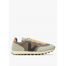 Veja - Lage sneakers van twee materialen - 42 Maat - Kakigroen