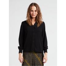 La Petite Etoile - Soepelvallende blouse met klassieke kraag - 2 Maat - Zwart