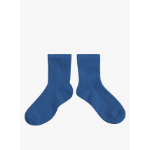 Collegien - Sokken met ribbeltextuur katoenblend - 28/31 Maat - Blauw