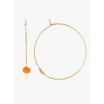 Guila Paris - Creolen van goudkleurig metaal - Een Maat - Oranje