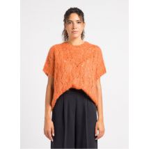 Bellerose - Ruimvallende trui met ronde hals - 1 Maat - Oranje