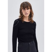 Ikks - Pull col rond - Taille L - Noir