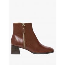 Bocage - Nerfleren boots met hak - 37 Maat - Bruin