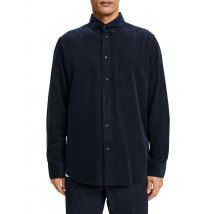Esprit - Regular-fit-baumwollhemd mit klassischem kragen - Größe L - Blau