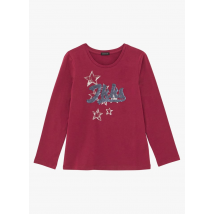 Ikks Junior - T-shirt met ronde hals en print katoenblend - 4A Maat - Rood