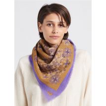Moismont - Katoenen foulard met print - Een Maat - Bruin