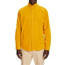 Esprit - Regular-fit-baumwollhemd mit klassischem kragen - Größe S - Gelb