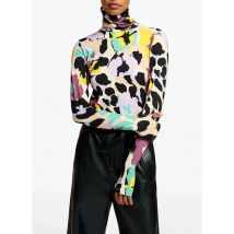 Essentiel Antwerp - Top de cuello vuelto con estampado de flores - Talla M - Multicolor