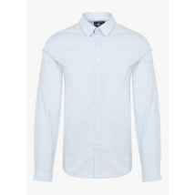 New Man - Recht overhemd met klassieke kraag katoenblend - XL Maat - Blauw