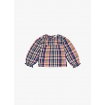 The New Society - Blouse col rond à carreaux en coton - Taille 12M - Multicolore