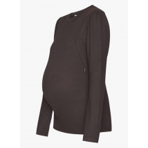 Noppies - Camiseta con cuello redondo de lactancia - Talla XS - Negro