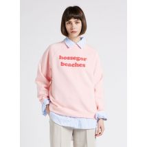 Albertine - Sweater van biokatoen met ronde hals - L/XL Maat - Roze