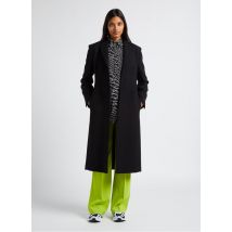 Pinko - Manteau col tailleur en laine mélangée - Taille 42 - Noir