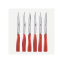 Sabre - Icône - set de 6 couteaux à steak - Taille Unique - Orange