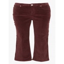Mkt - Pantalon droit en velours de coton côtelé - Taille 30 - Violet