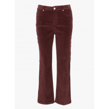 Mkt - Pantalon droit en velours de coton côtelé - Taille 25 - Violet