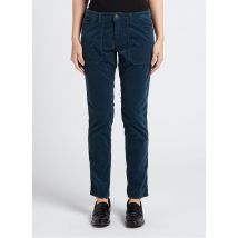 Acquaverde - Pantalon slim en velours côtelé - Taille 30 - Bleu