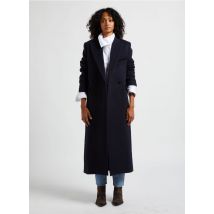 Margaux Lonnberg - Abrigo largo de lana con cuello sastre - Talla 38 - Azul