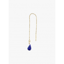 Mon Precieux Gem - Oorbel met kettinkje - Een Maat - Blauw