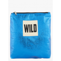 Wild - Grande pochette métallisée - Taille Unique - Bleu