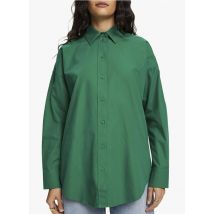Esprit - Katoenen blouse met klassieke kraag - S Maat - Groen
