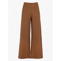 Cotelac - Pantalon large taille haute en lin mélangé - Taille 0 - Marron