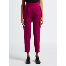 Pinko - Soepelvallende - rechte broek met hoge taille - 40 Maat - Roze