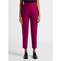 Pinko - Soepelvallende - rechte broek met hoge taille - 44 Maat - Roze