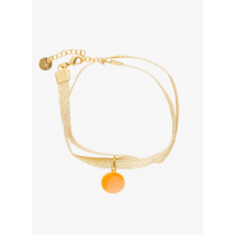 Guila Paris - Vergulde armband - Een Maat - Oranje