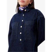 Frnch - Korte overhemdjurk van jeans - M Maat - Jeans onbewerkt
