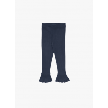 The New Society - Katoenen legging met ribtextuur - 4A Maat - Blauw
